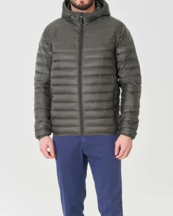Piumino 100 grammi Pellizzari verde militare con cappuccio