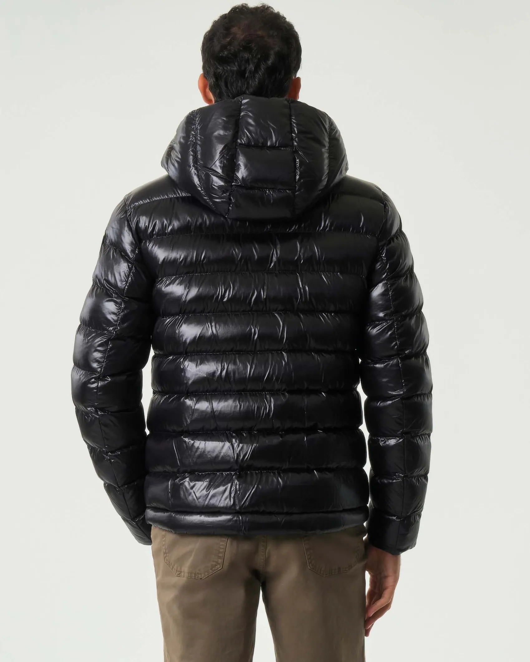 Piumino Adams Blauer nero con cappuccio e imbottito in ovatta Sorona® Aura