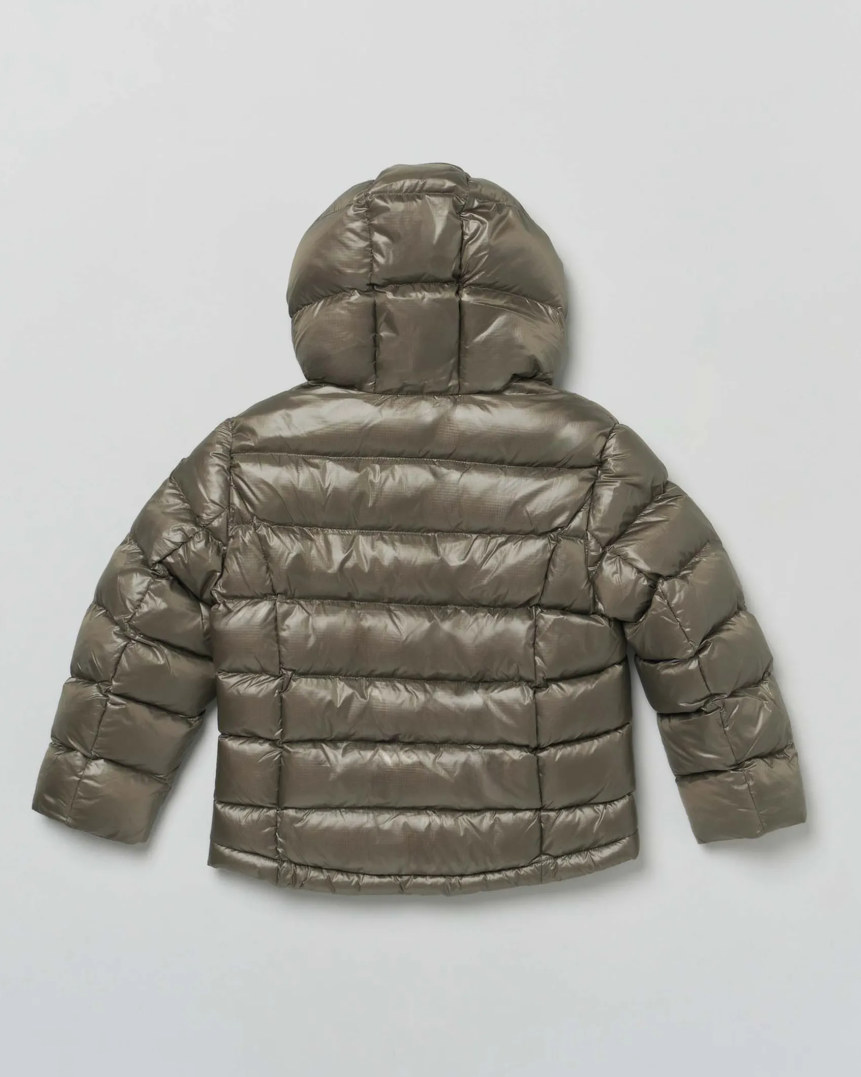 Piumino Blauer militare in nylon ripstop imbottito con cappuccio