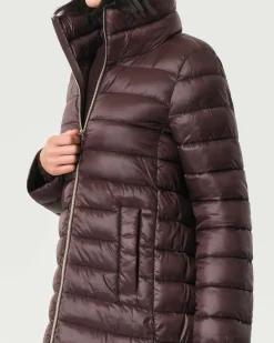 Piumino bordeaux Emme Marella con collo alto