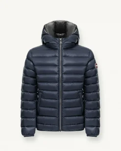 Piumino Colmar blu con cappuccio fisso