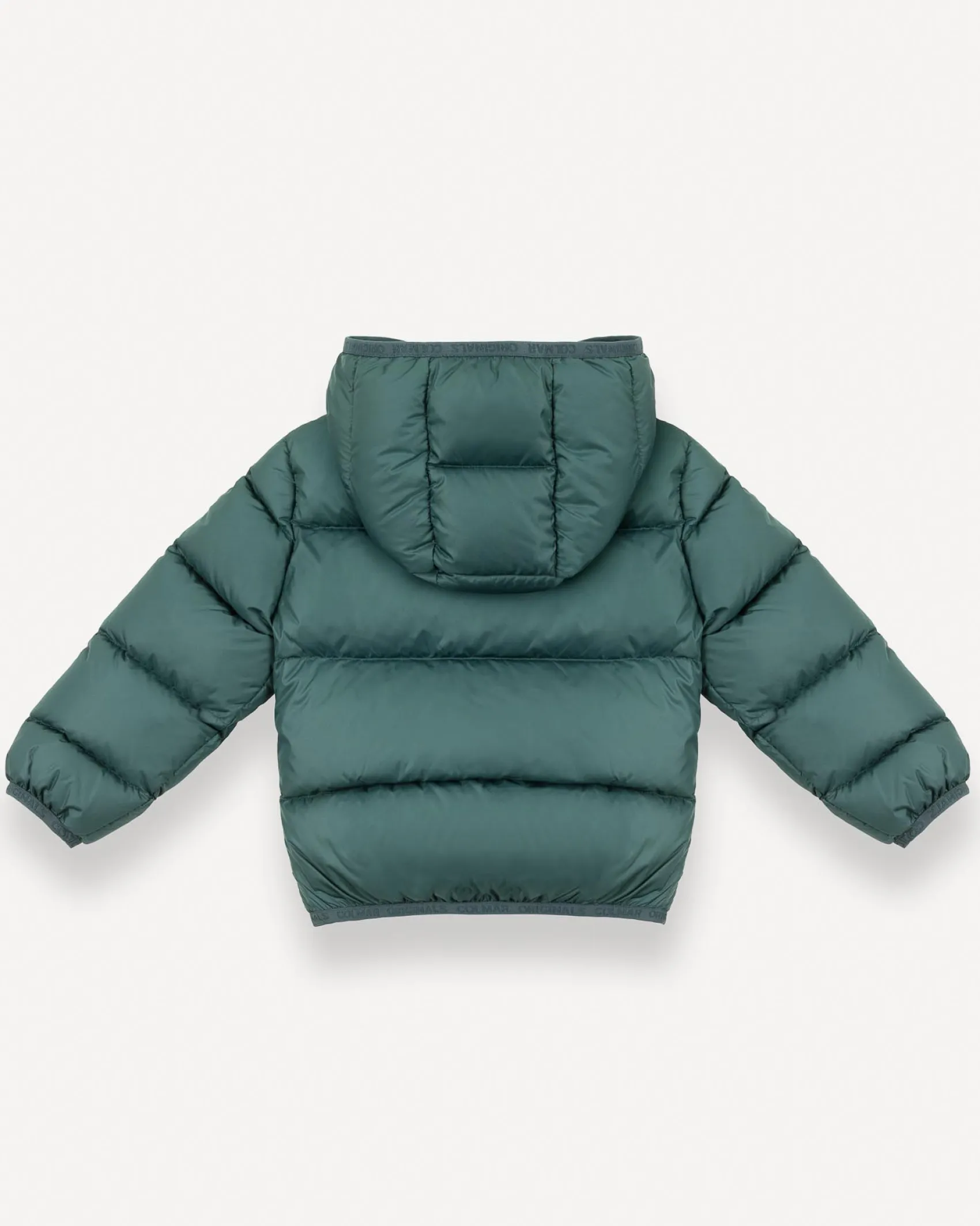 Piumino Colmar in nylon verde imbottito con cappuccio
