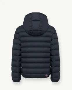 Piumino Colmar Originals blu con cappuccio fisso e chiusura a cerniera