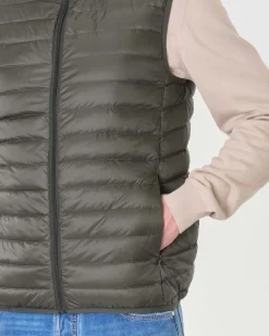 Piumino gilet Pellizzari 100 grammi verde militare