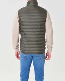 Piumino gilet Pellizzari 100 grammi verde militare