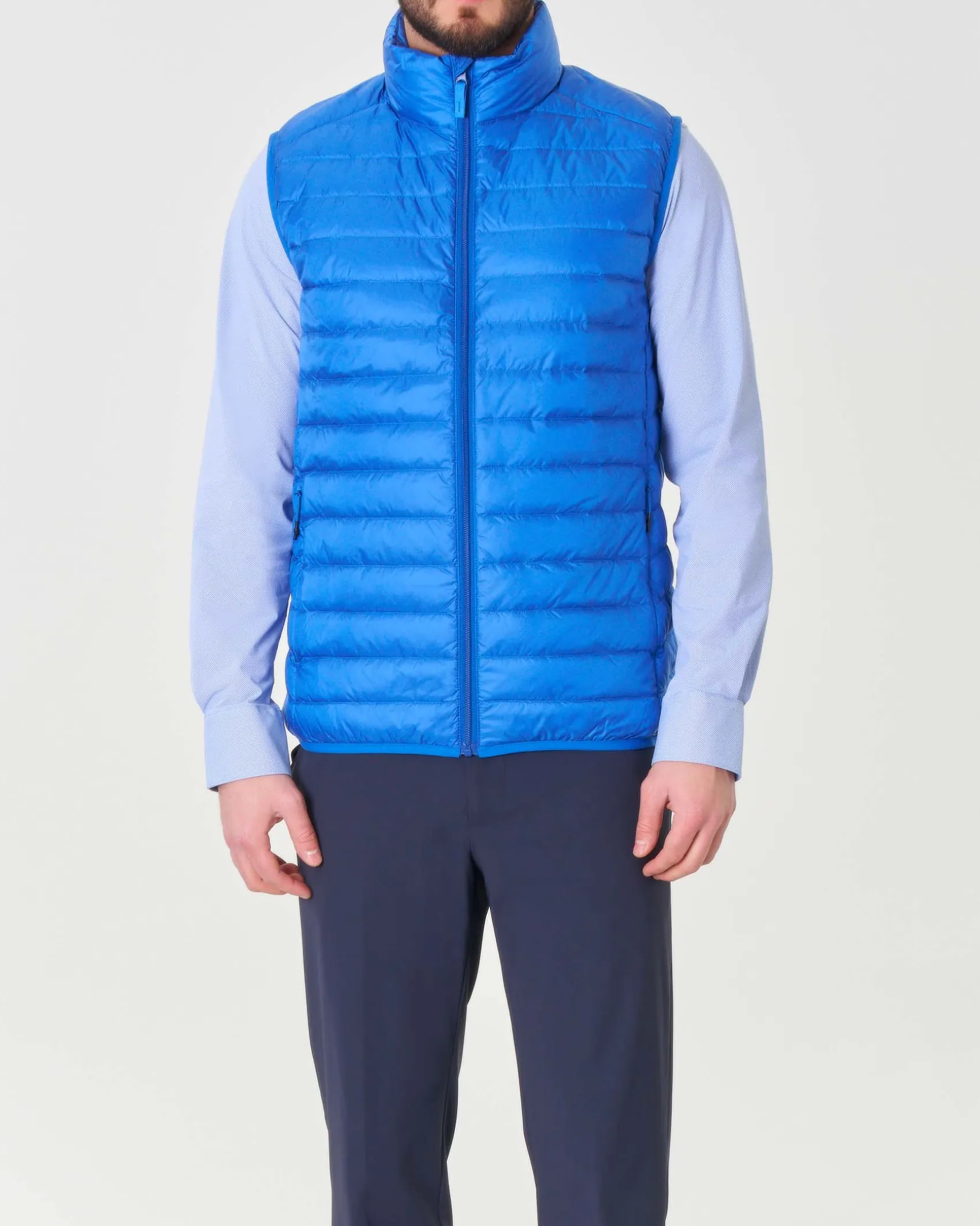 Piumino gilet Pellizzari 100 grammi blu royal