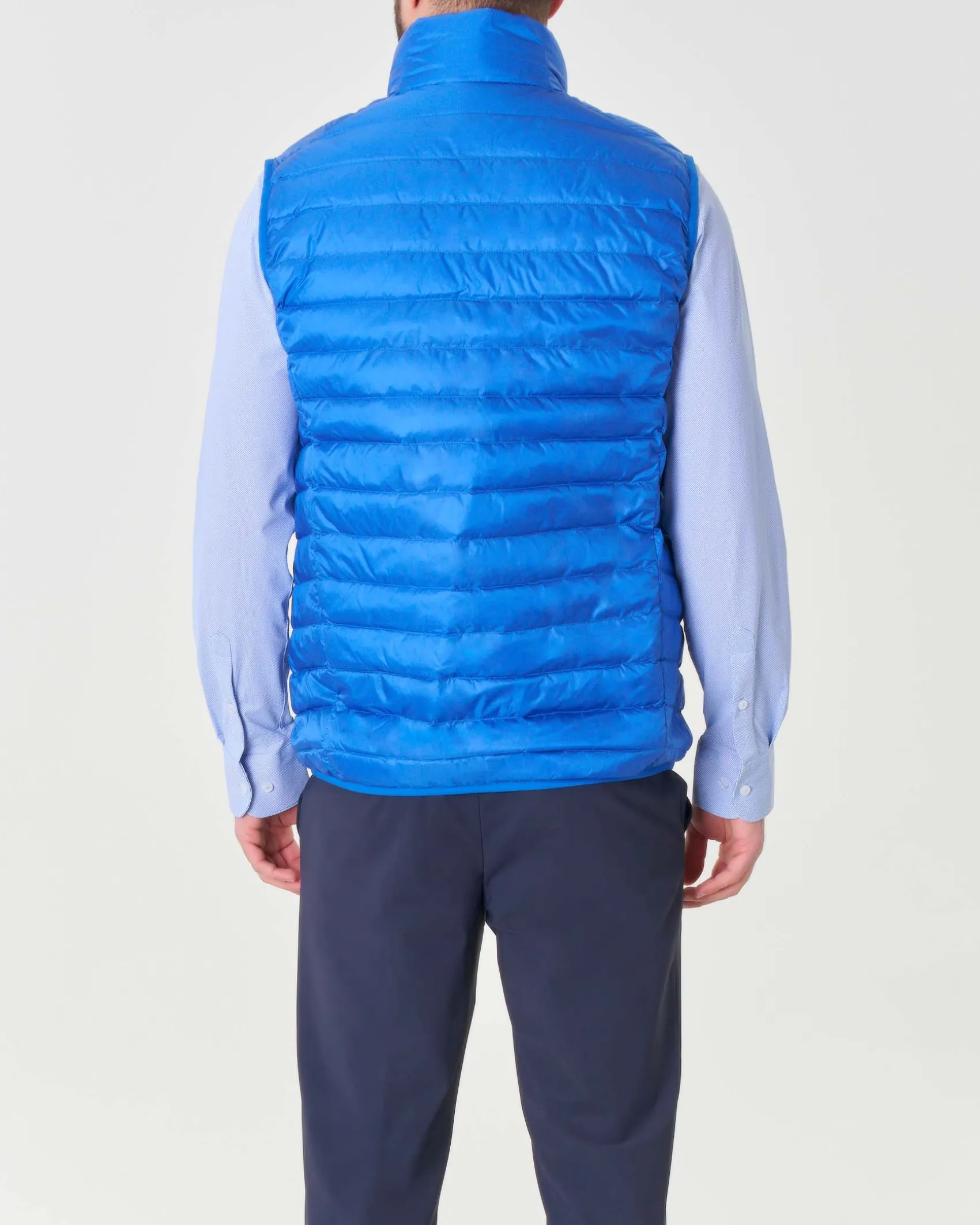 Piumino gilet Pellizzari 100 grammi blu royal