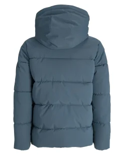 Piumino Jack & Jones color avio imbottito con cappuccio
