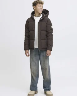 Piumino Jack & Jones moro trapuntato con cappuccio