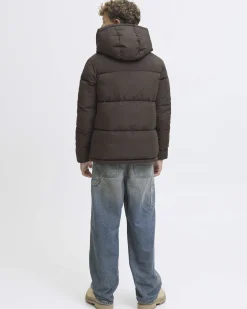 Piumino Jack & Jones moro trapuntato con cappuccio