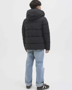 Piumino Jack & Jones nero imbottito con cappuccio