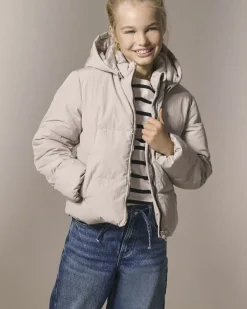 Piumino Kids Only grigio chiaro con cappuccio