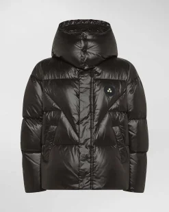 Piumino Peuterey Thugger Lks nero over-fit con cappuccio