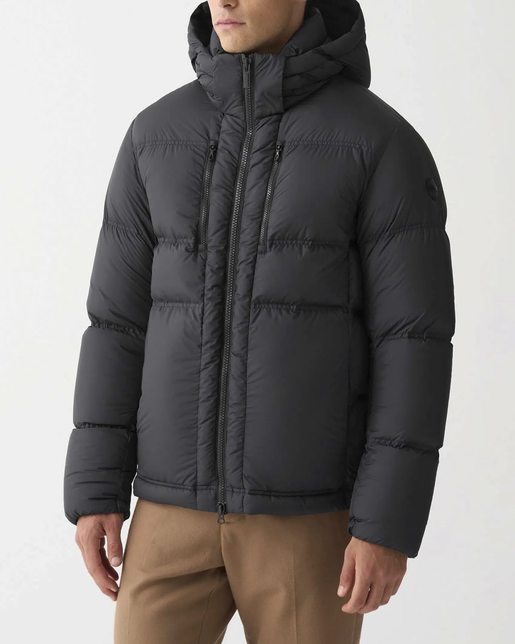 Piumino Puffy Colmar Originals nero con cappuccio staccabile