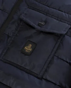 Piumino Refrigiwear Josh Jacket blu con cappuccio