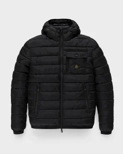 Piumino Refrigiwear Josh Jacket nero con cappuccio