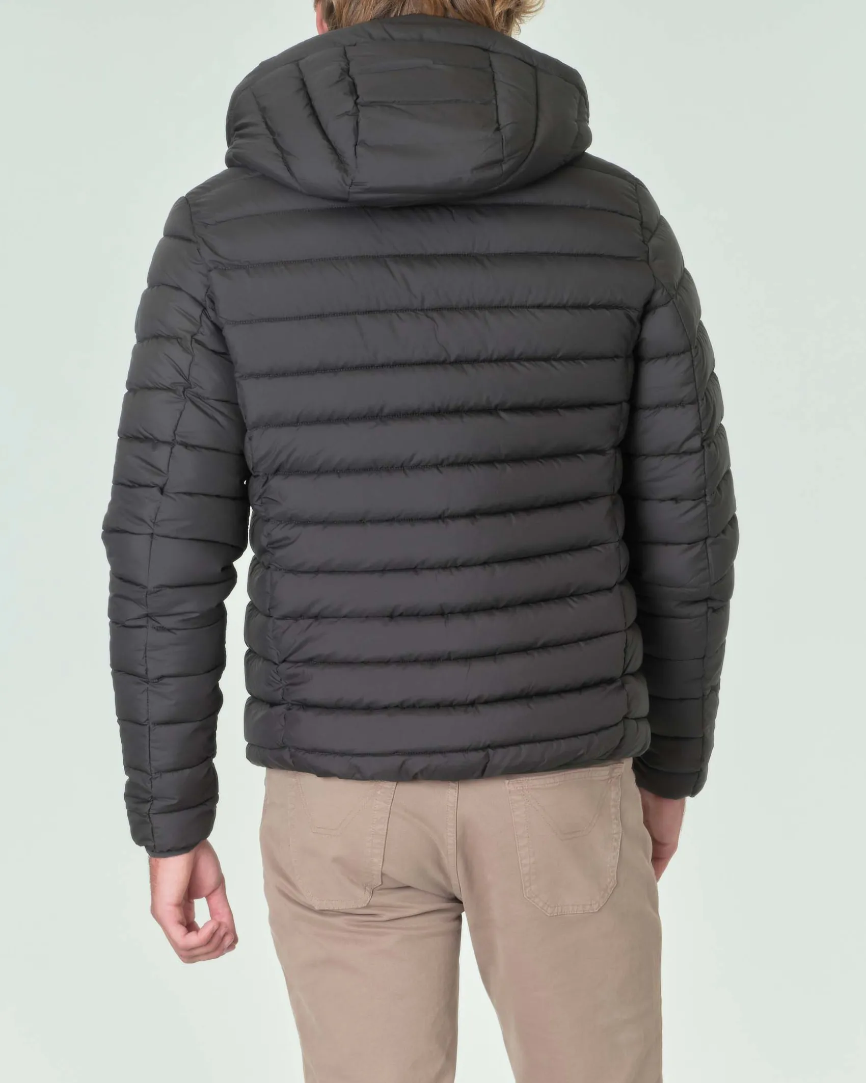 Piumino Save the duck verde militare opaco imbottito in Plumtech® con cappuccio fisso