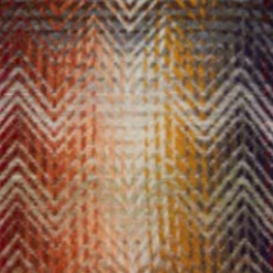Plaids Montgomery in misto lana a fantasia chevron sfumato nei toni del bruciato