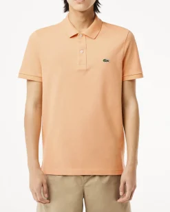 Polo albicocca slim fit PH4012 in petit piqué