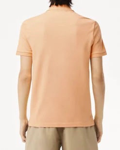 Polo albicocca slim fit PH4012 in petit piqué