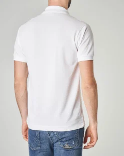 Polo bianca classic fit L.12.12 in petit piqué