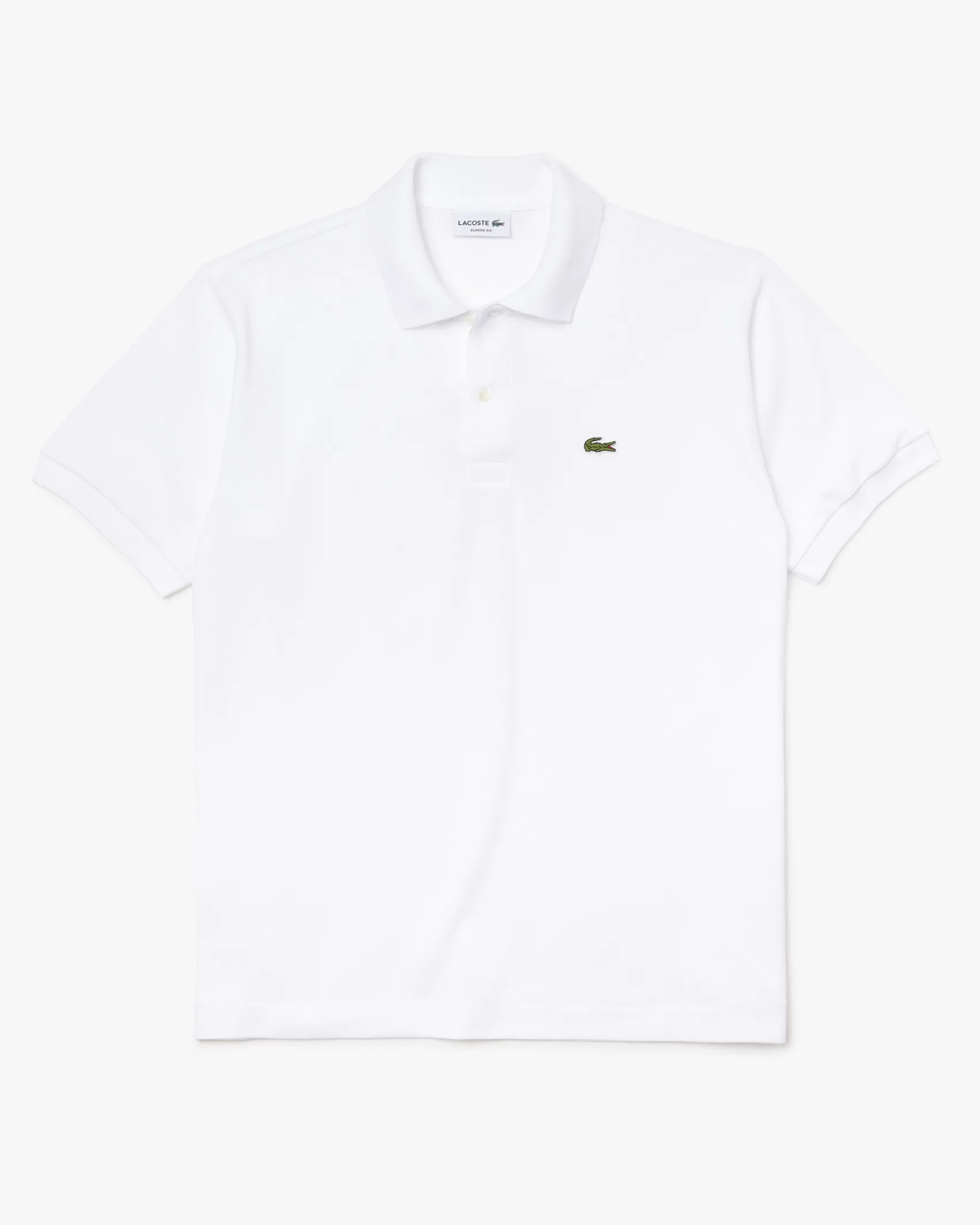 Polo bianca classic fit L.12.12 in petit piqué