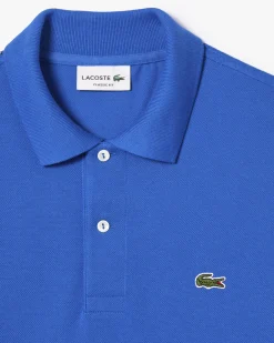 Polo blu royal classic fit L.12.12 in petit piqué