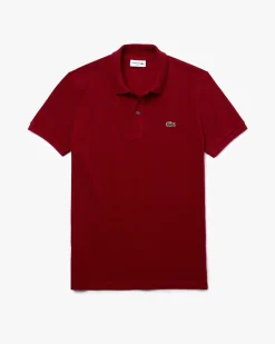 Polo bordeaux slim fit PH4012 in petit piqué