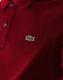 Polo bordeaux slim fit PH4012 in petit piqué