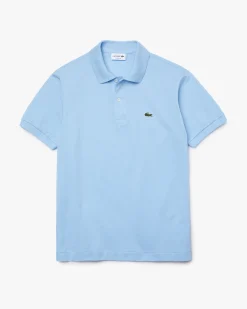Polo celeste classic fit L.12.12 in petit piqué