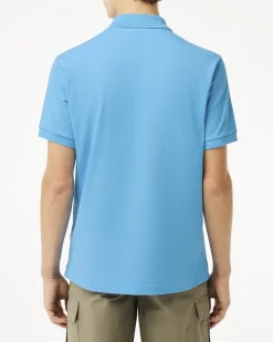 Polo celeste classic fit L.12.12 in petit piqué
