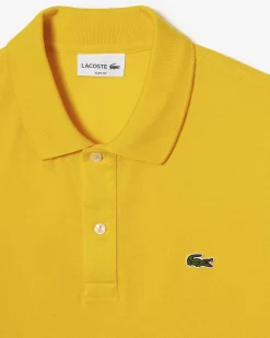 Polo giallo acceso slim fit PH4012 in petit piqué