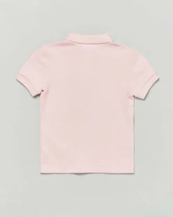 Polo Lacoste rosa piqué di puro cotone