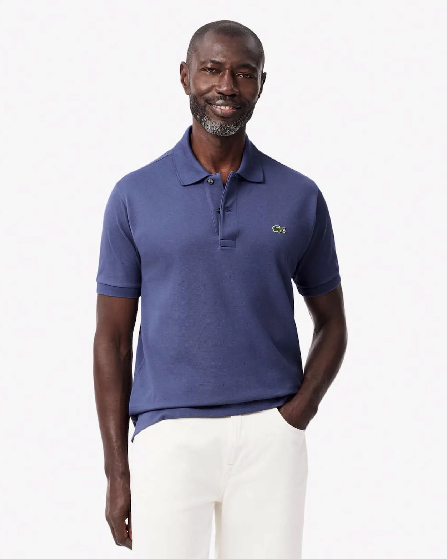 Polo Lacoste viola classic fit L.12.12 in petit piqué