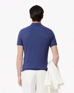 Polo Lacoste viola slim fit PH4012 in petit piqué