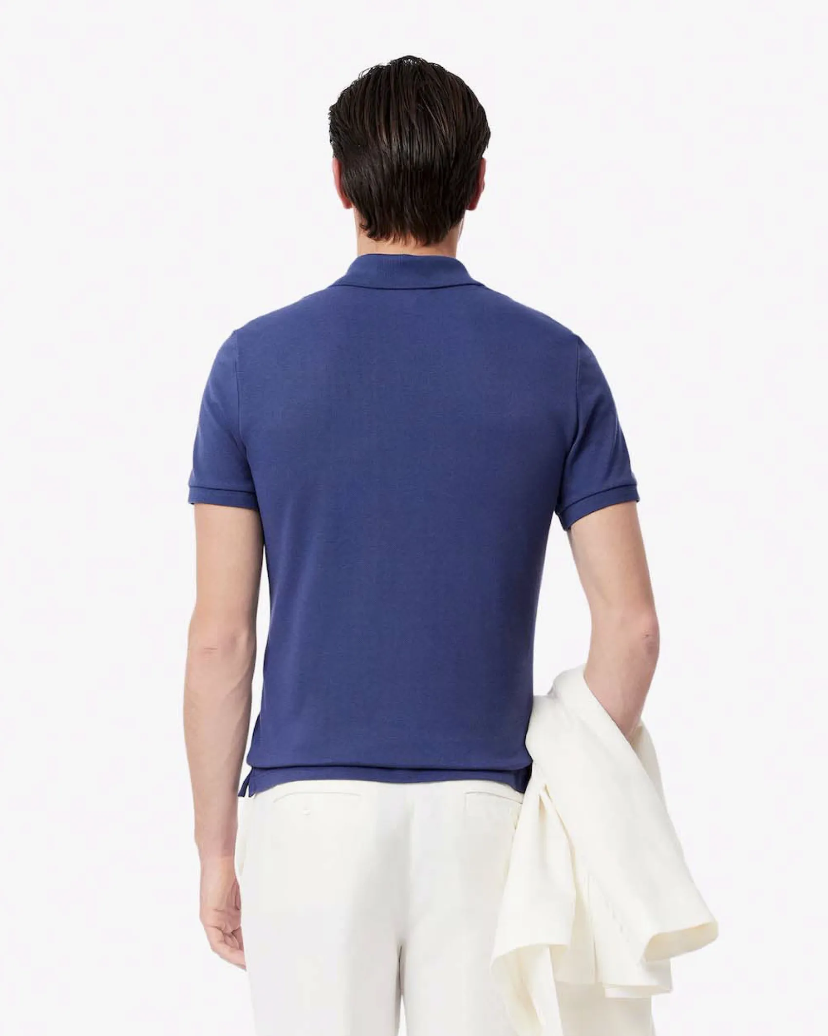 Polo Lacoste viola slim fit PH4012 in petit piqué