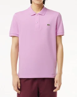 Polo lilla slim fit PH4012 in petit piqué