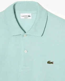 Polo verde acqua classic fit L.12.12 in petit piqué