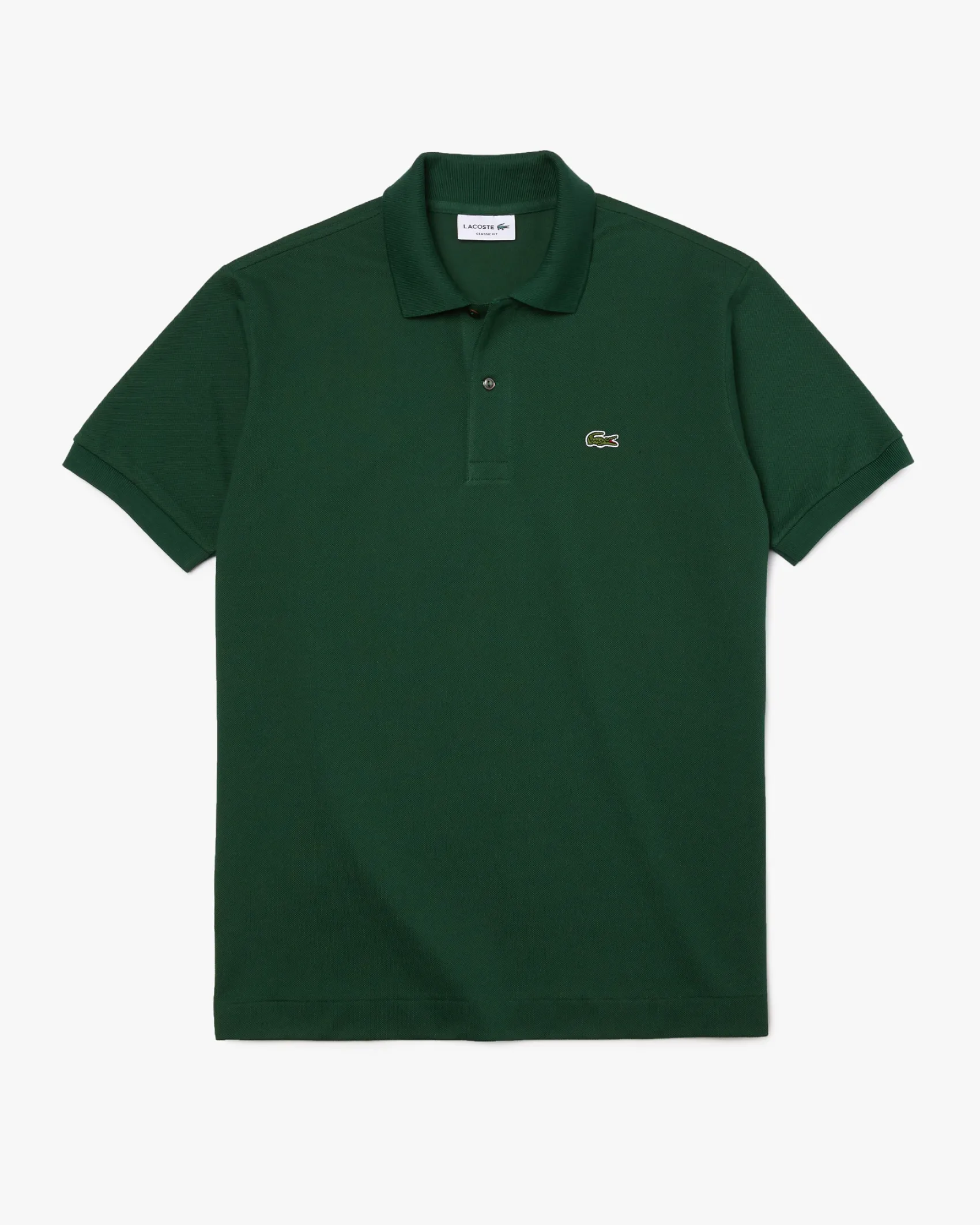 Polo verde classic fit L.12.12 in petit piqué