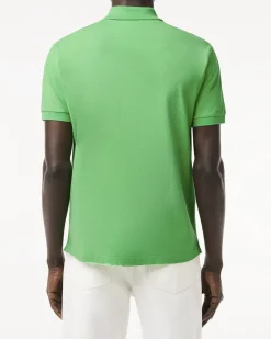 Polo verde mela classic fit L.12.12 in petit piqué