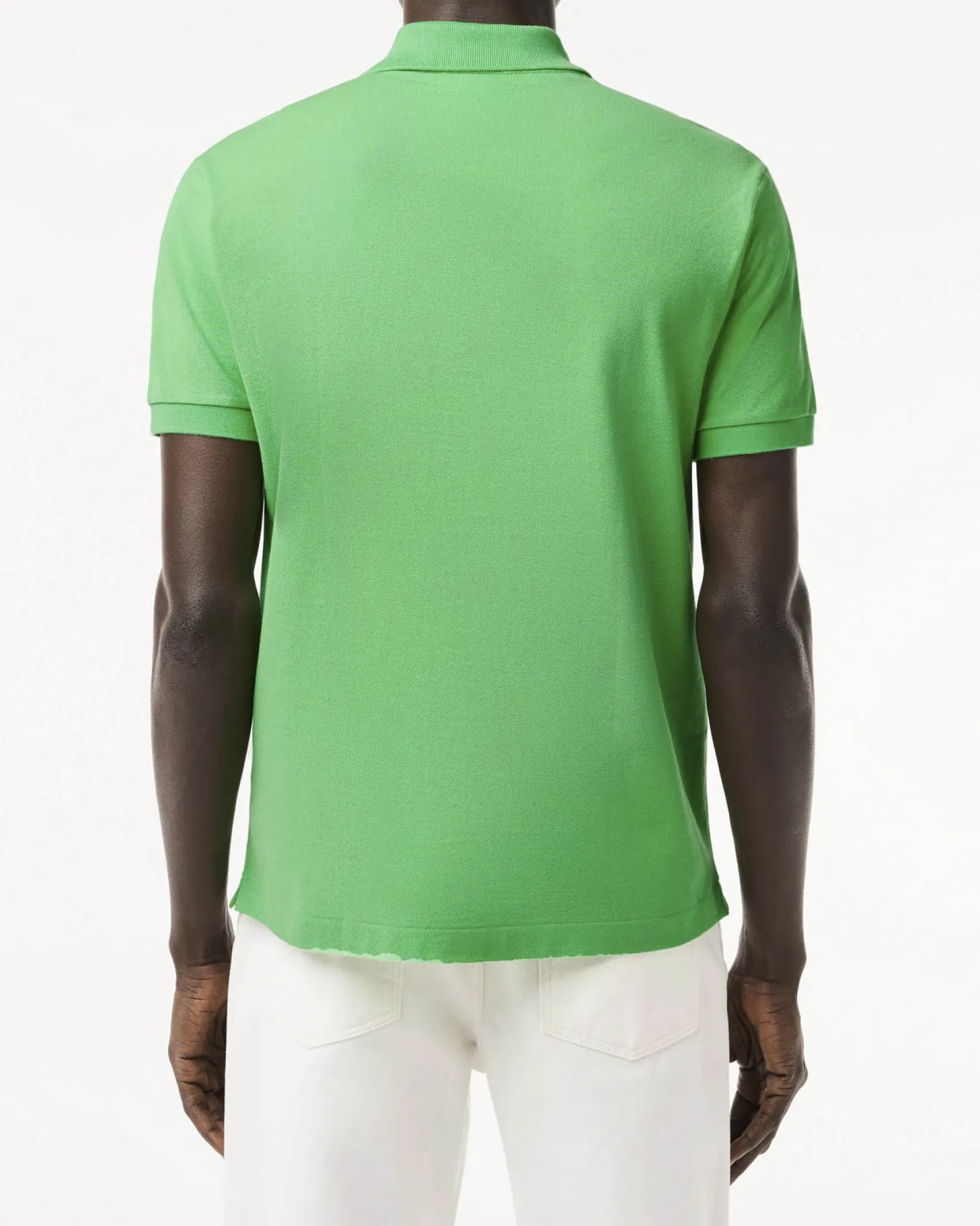 Polo verde mela classic fit L.12.12 in petit piqué