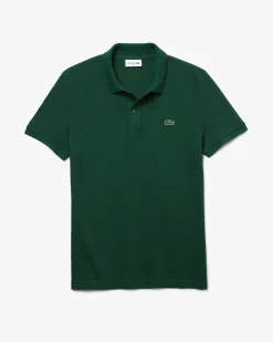 Polo verde slim fit PH4012 in petit piqué