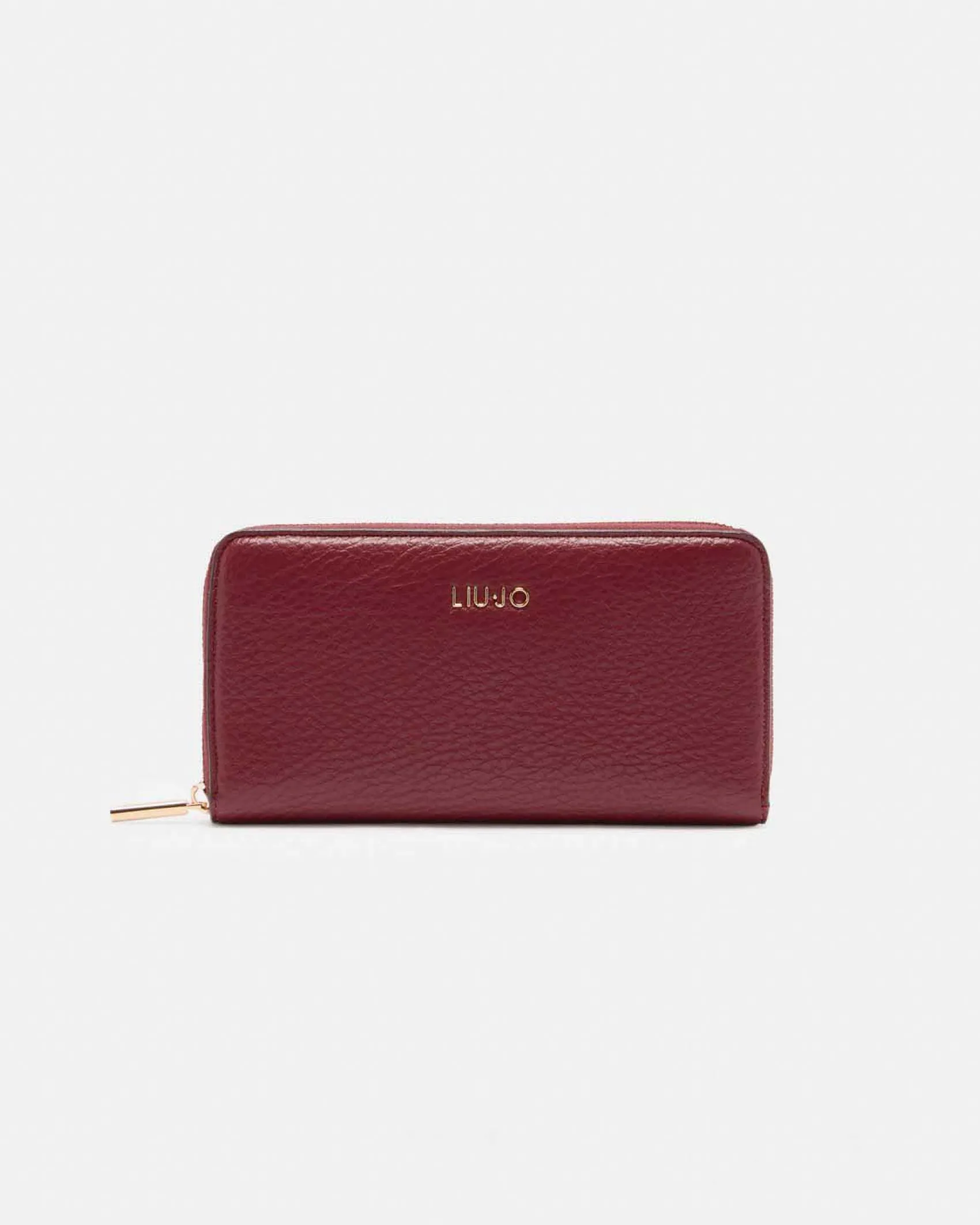 Portafogli Liu Jo Accessories bordeaux in similpelle martellata