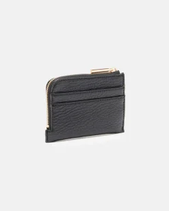 Portafogli Liu Jo Accessories nero similpelle zip e texture rilievo