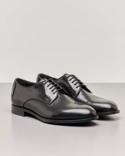 Scarpa derby blu notte in pelle