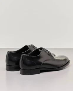 Scarpa derby blu notte in pelle