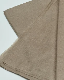 Sciarpa Cachemire Line color fango in puro cachemire
