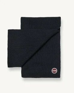 Sciarpa Colmar Originals blu in misto lana a coste