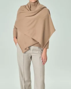 Sciarpa color cammello in puro cashmere