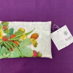 Set 4 tovaglioli Ficu d'Innia in lino a fantasia piante grasse multicolor